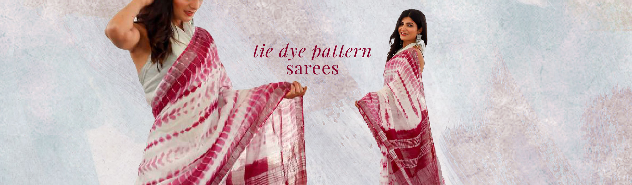 Tie Dye Pattern Sarees