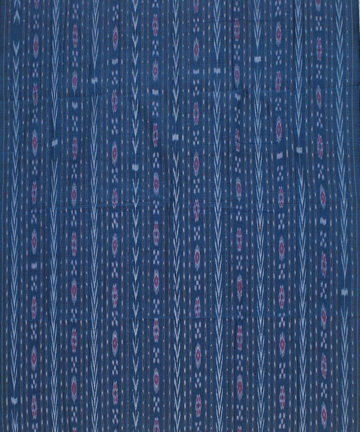 2.4 m indigo handwoven cotton nuapatna kurta material