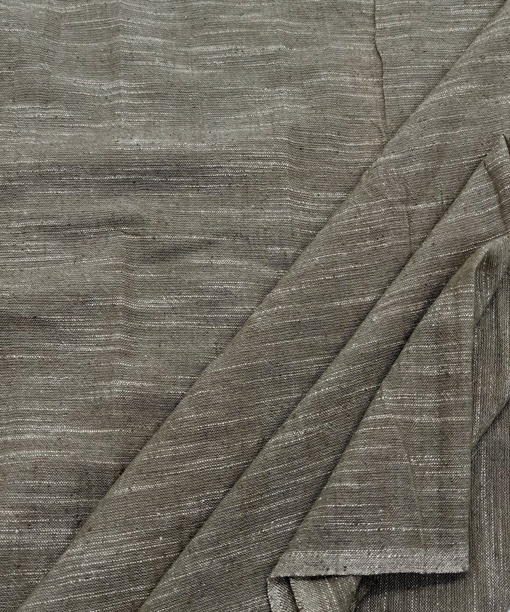 Grey handwoven cotton khadi fabric