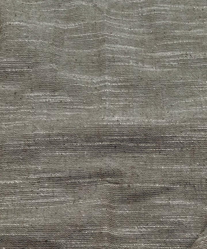 Grey handwoven cotton khadi fabric
