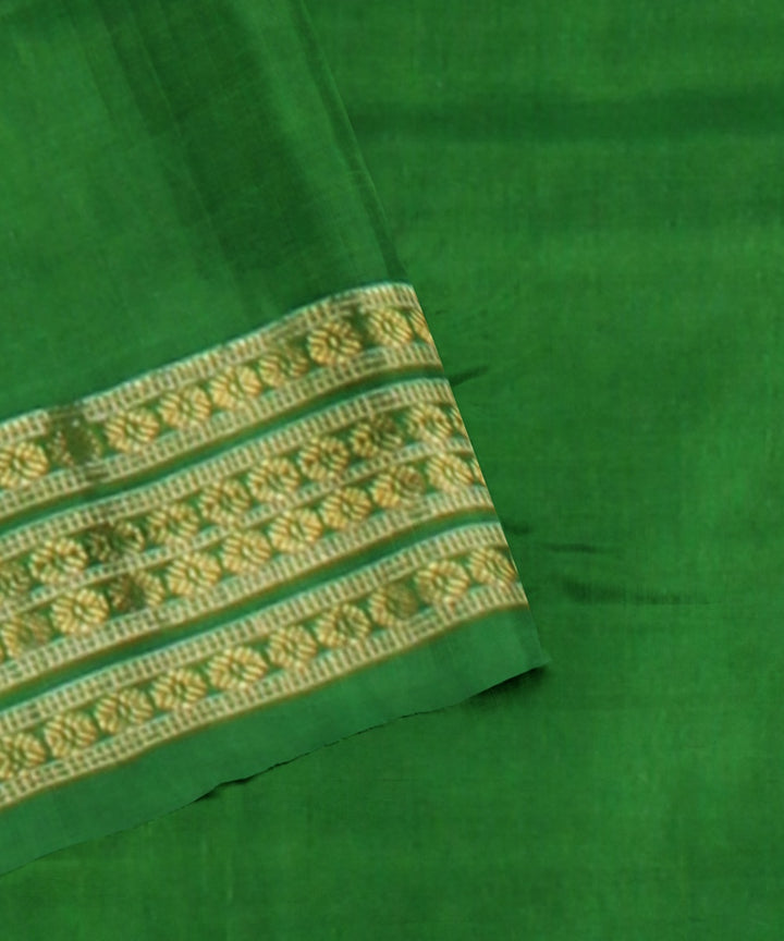 Pink light green tissue silk handloom sambalpuri saree