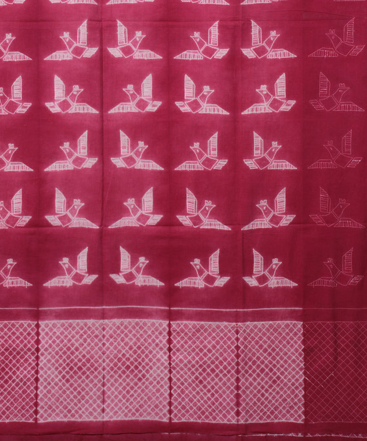 3m Pink handcrafted cotton shibori kurta material
