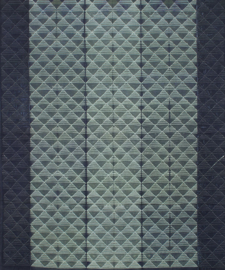 2.5m Grey handwoven shibori cotton kurta material