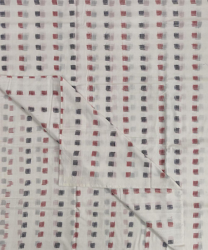 Offwhite handwoven cotton sambalpuri kurta material