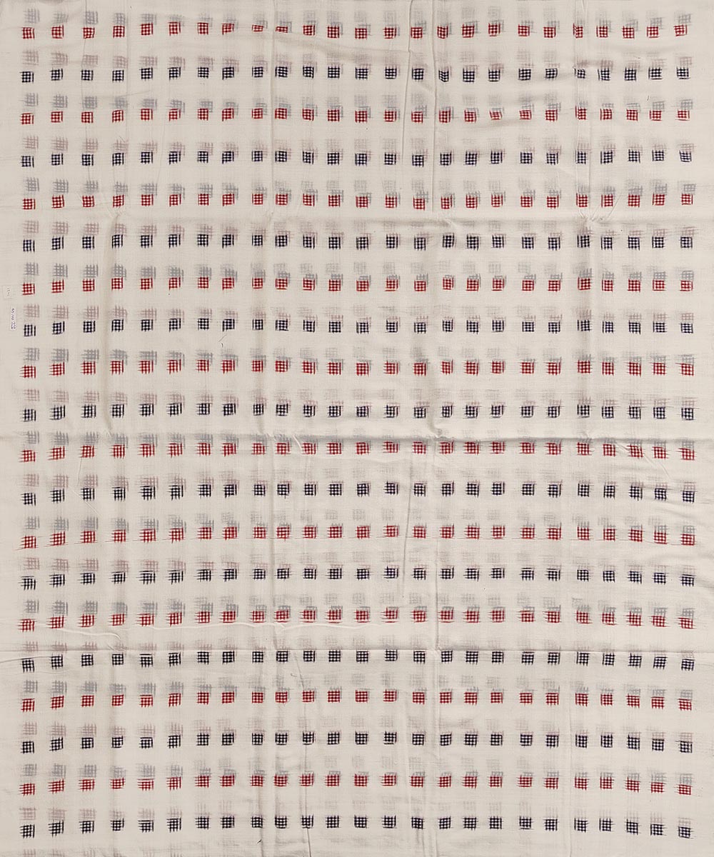 Offwhite handwoven cotton sambalpuri kurta material