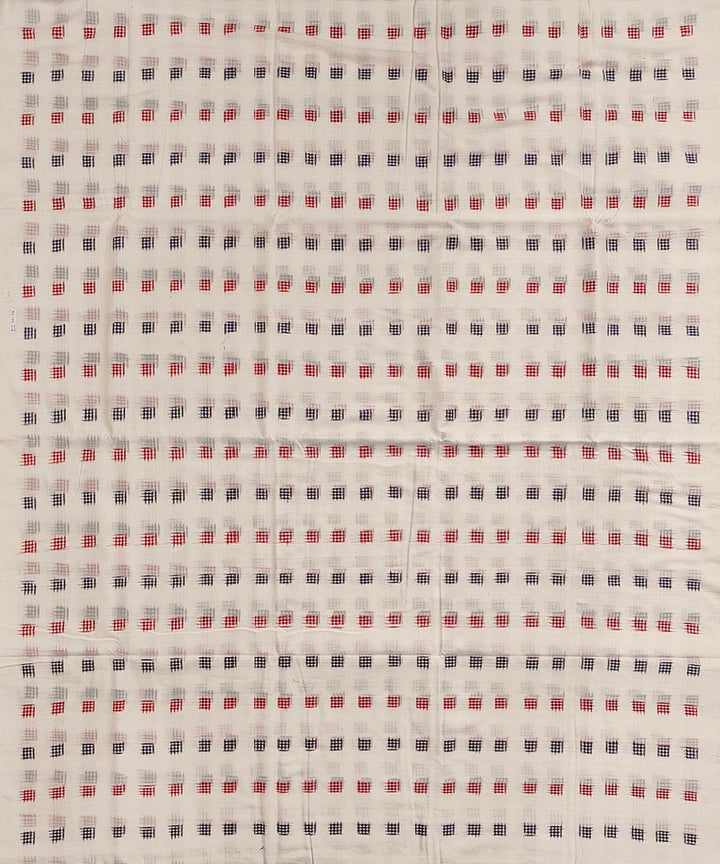 Offwhite handwoven cotton sambalpuri kurta material