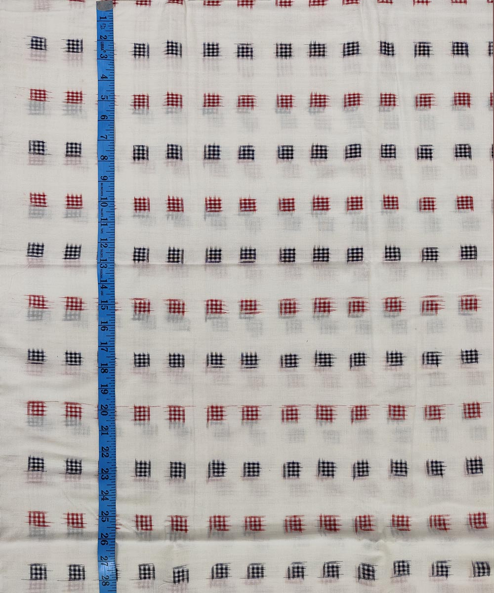 Offwhite handwoven cotton sambalpuri kurta material