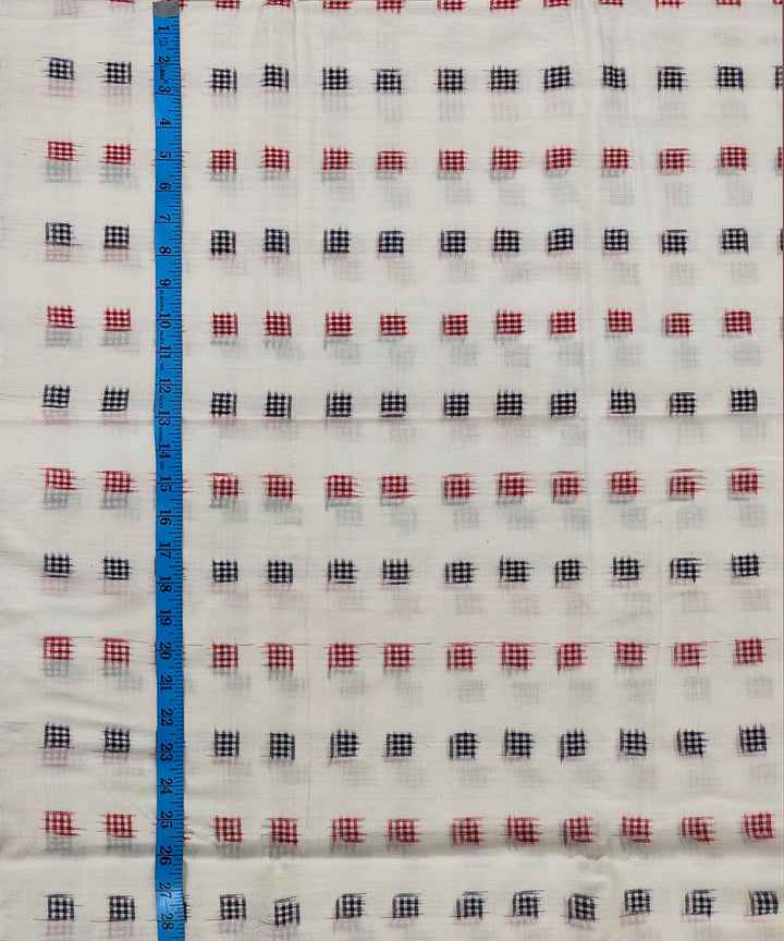 Offwhite handwoven cotton sambalpuri kurta material