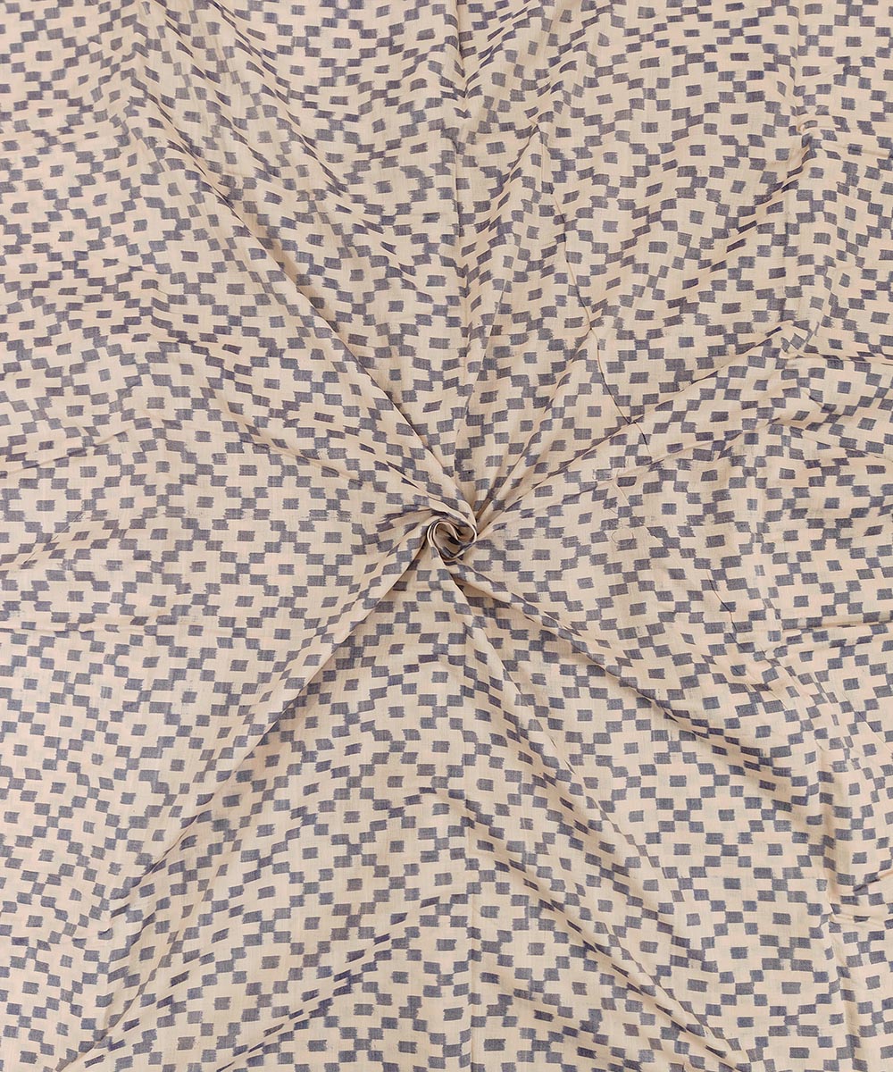 Beige handwoven cotton sambalpuri kurta material