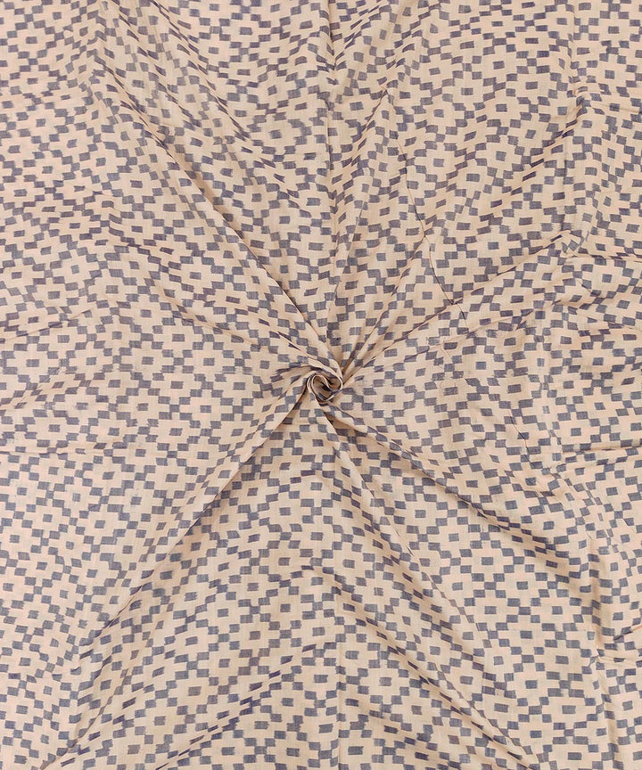 Beige handwoven cotton sambalpuri kurta material