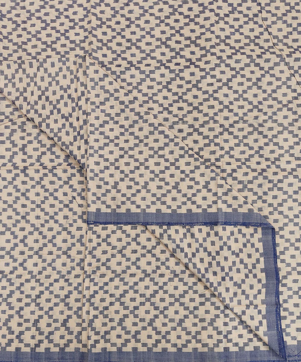 Beige handwoven cotton sambalpuri kurta material