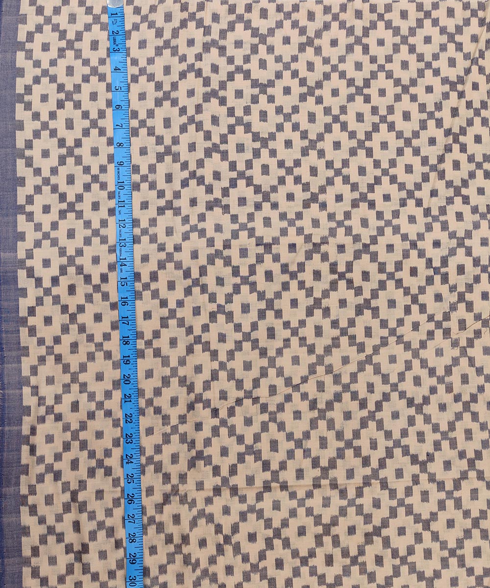 Beige handwoven cotton sambalpuri kurta material