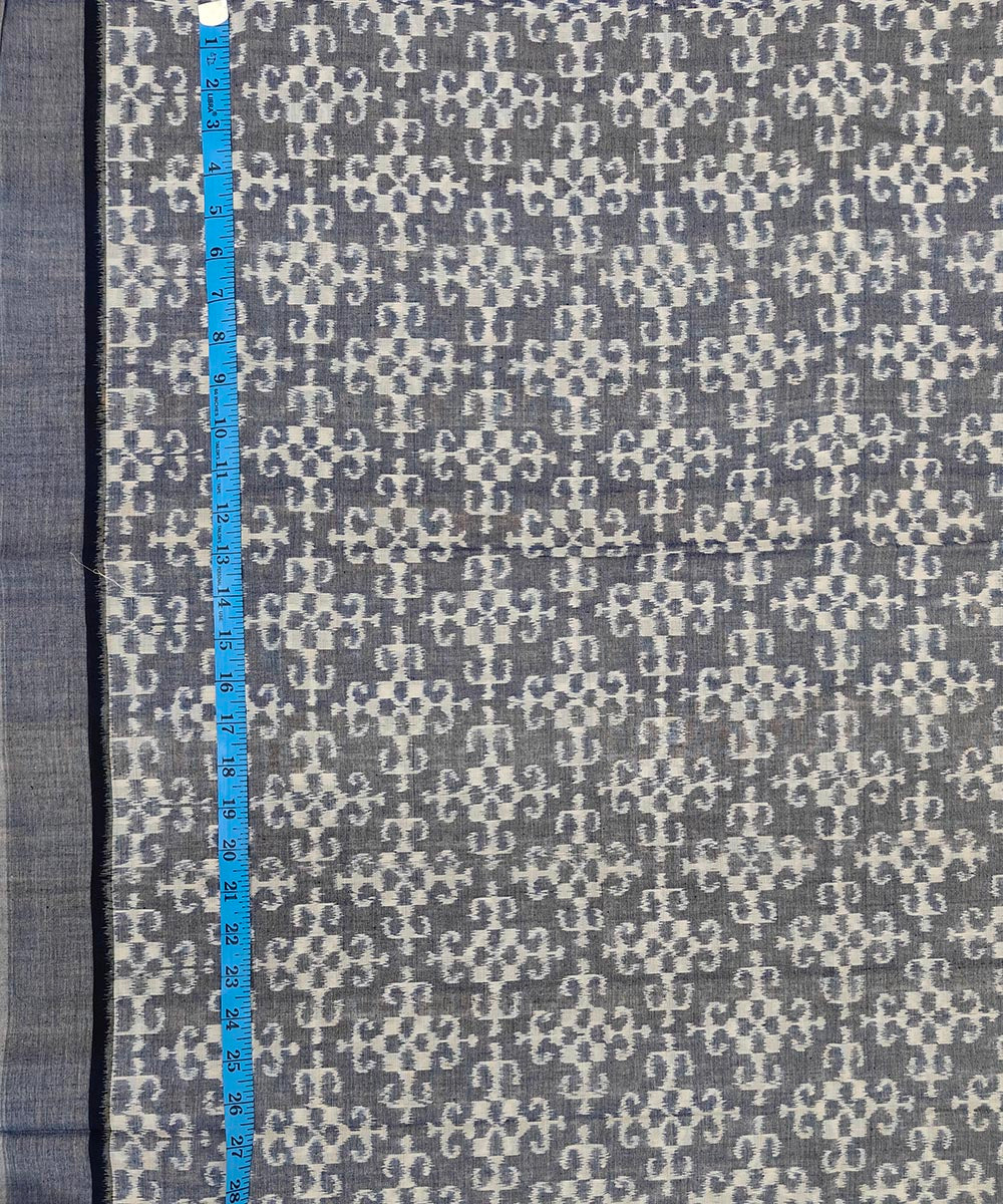 2.5 m Grey handwoven sambalpuri cotton kurta material