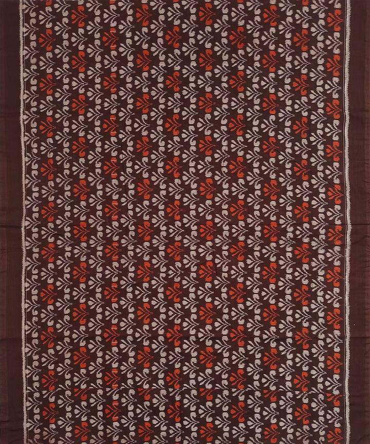 2.5 m Deep maroon handwoven cotton sambalpuri kurta material