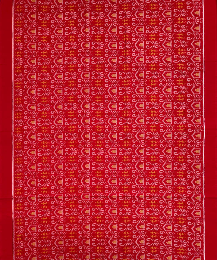 2.5 m Red handwoven sambalpuri cotton kurta material