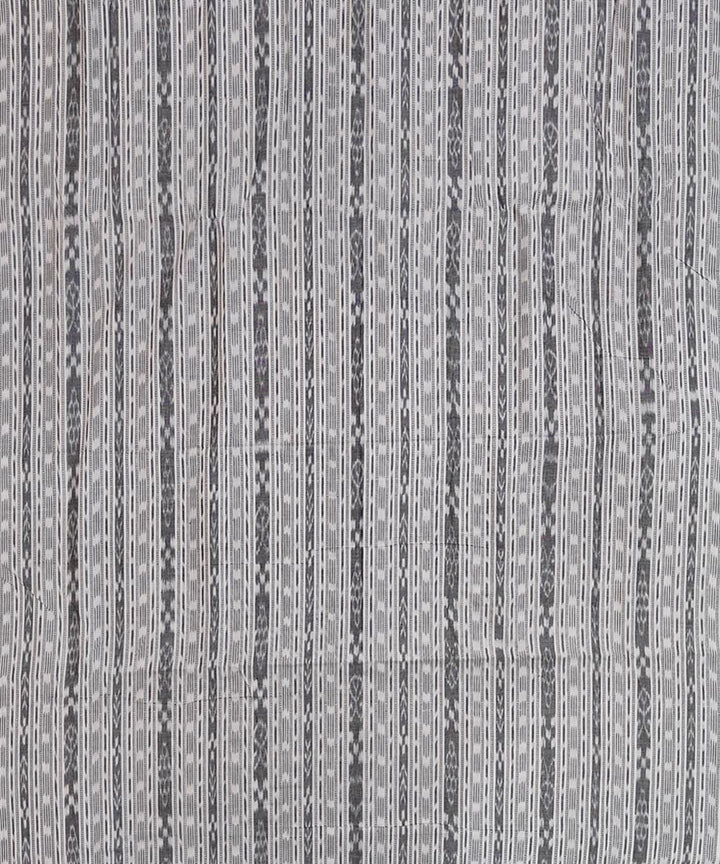 2.5m offwhite grey handwoven cotton nuapatna kurta material