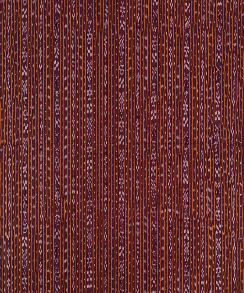 2.5m maroon handwoven cotton nuapatna kurta material