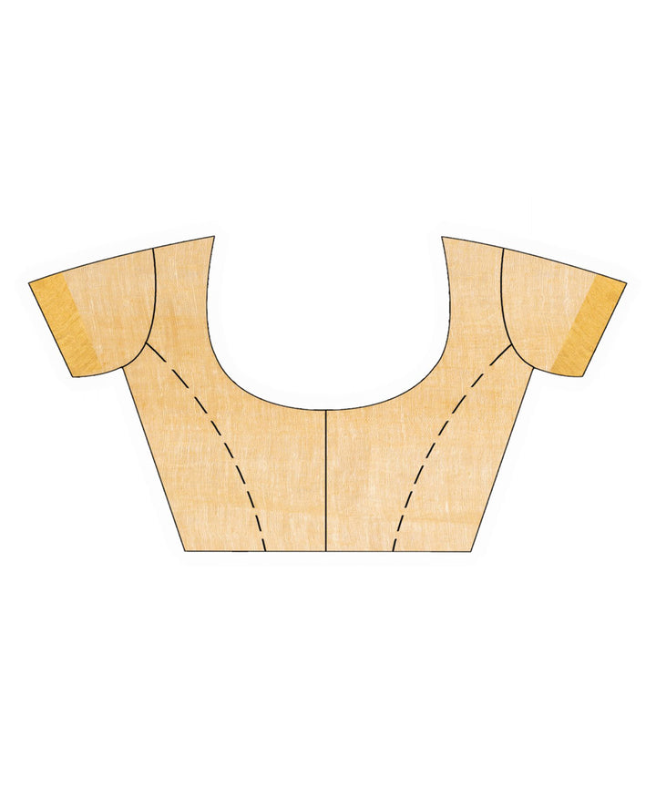 Cream handloom linen zari bengal saree