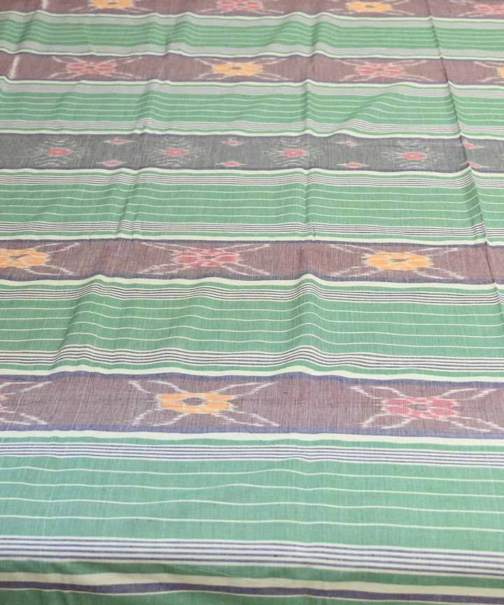 Carribean green cinereous handmade sambalpuri cotton bedsheet