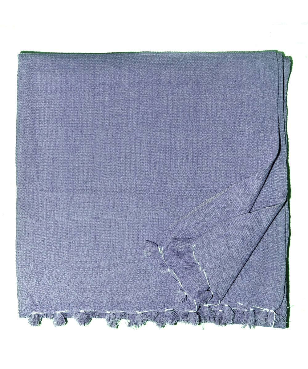 Sky blue handwoven cotton towel