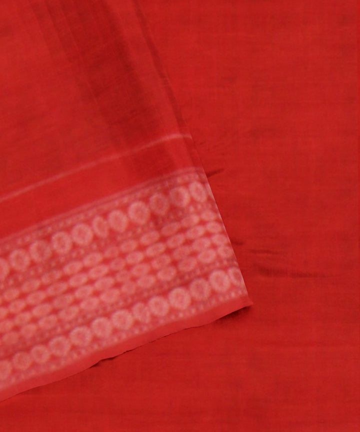 Black orange cotton handloom sambalpuri saree