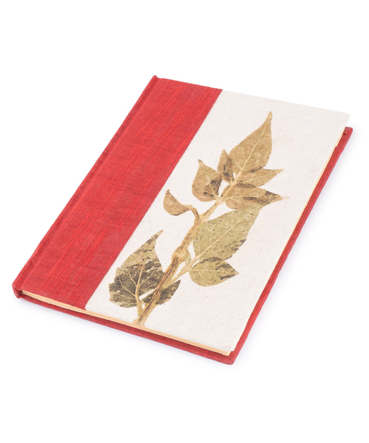 Leaf pressed notebook