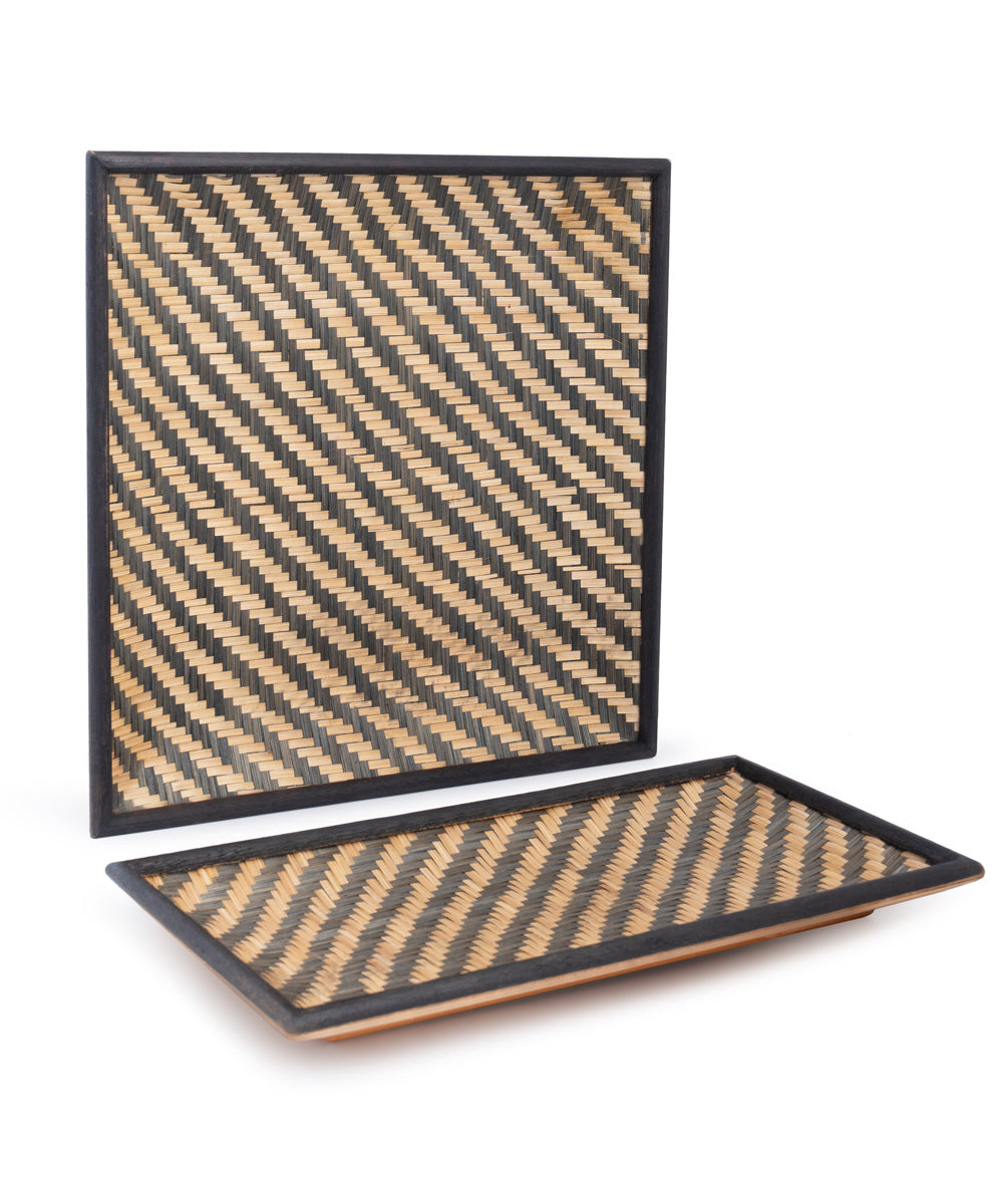 Bamboo weaved tray