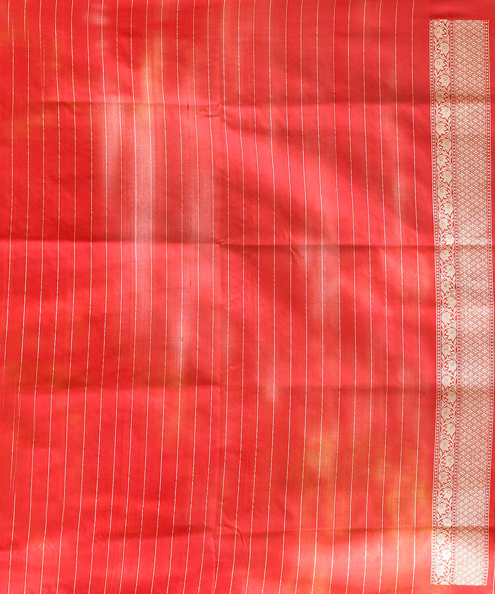 Red handloom banarasi silk saree