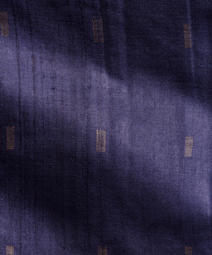 Deep blue kosa chhattisgarh silk handloom saree