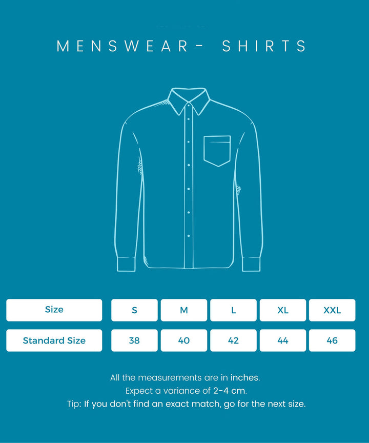 Beige stripes checks handwoven linen shirt