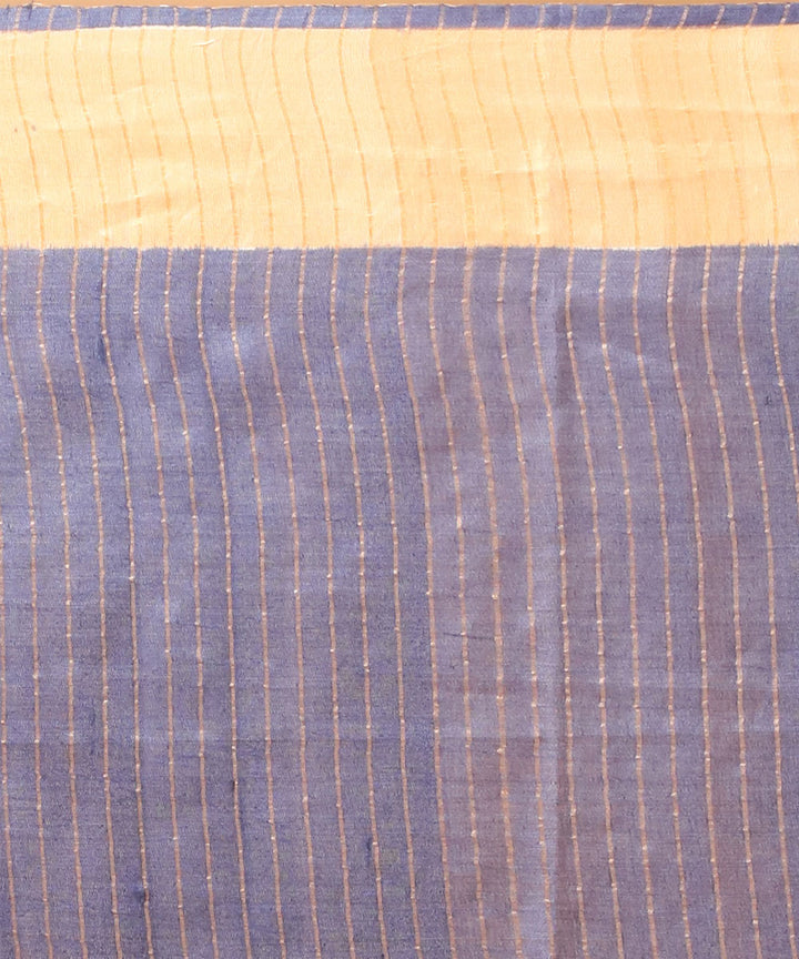 Indigo natural chhattisgarh handloom tussar silk saree