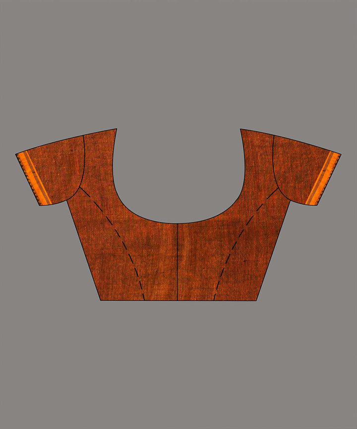 Purple handwoven bengal linen saree