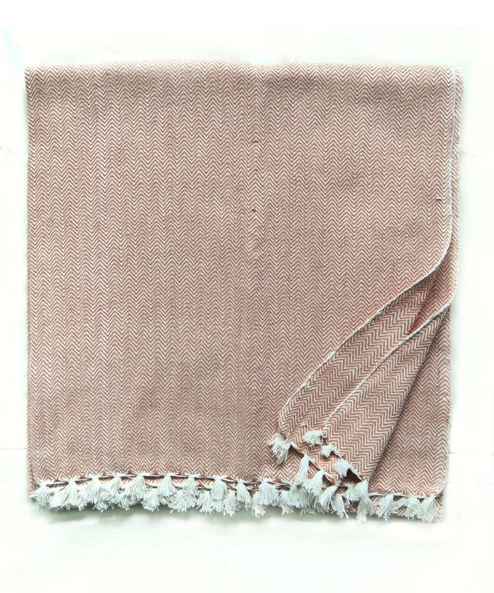 Cream handloom cotton towel
