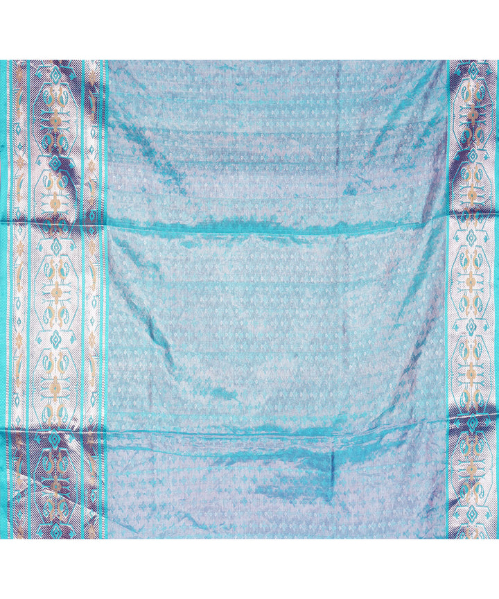 Lavender sky blue silk handloom venkatagiri saree