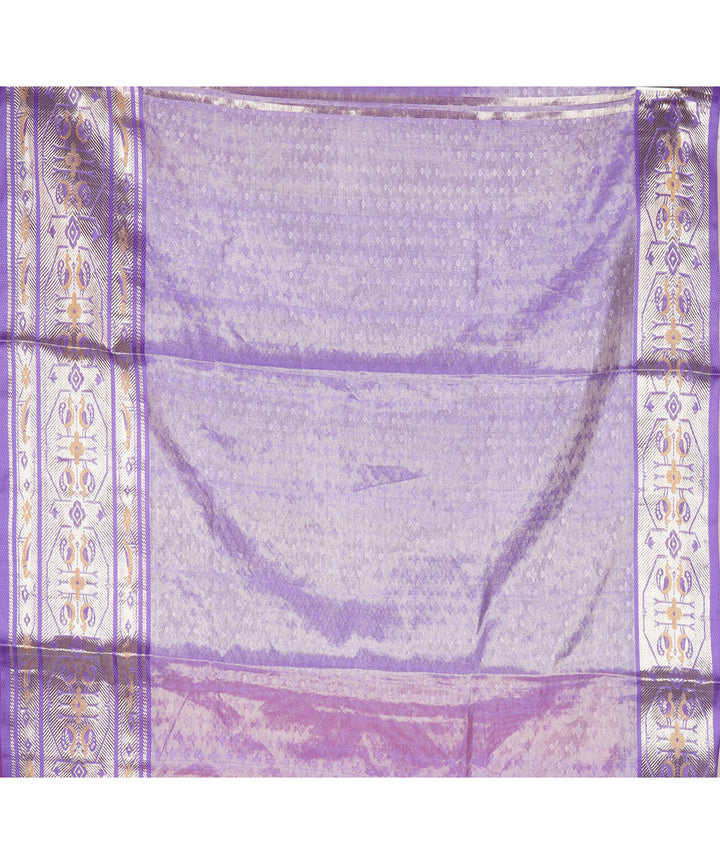 Pink violet silk handloom venkatagiri saree