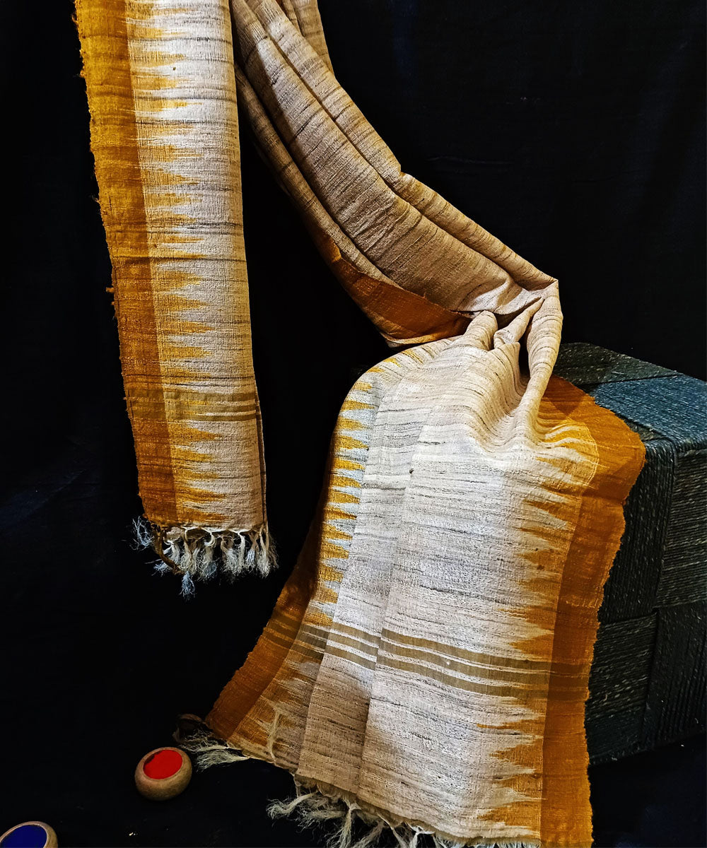 Mustard Handwoven Ikat Cape