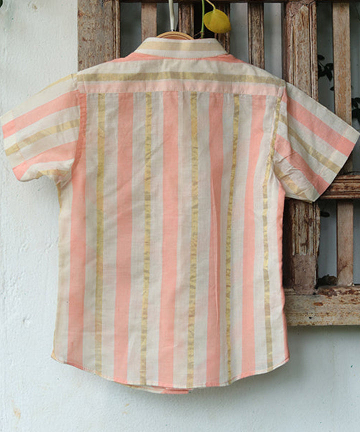 Eka white handwoven cotton shirt