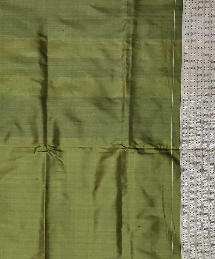 Magenta green silk handloom sambalpuri saree
