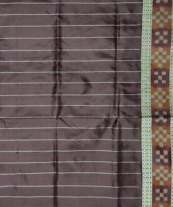 Magenta maroon silk handloom sambalpuri saree