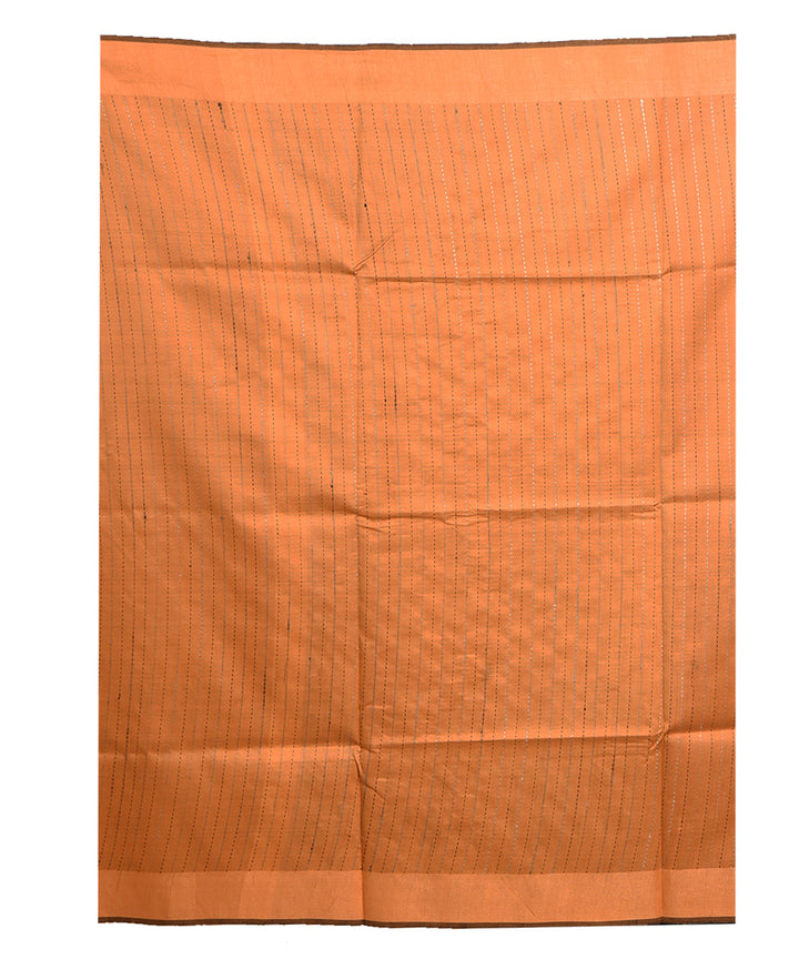 Black beige handloom tussar silk saree