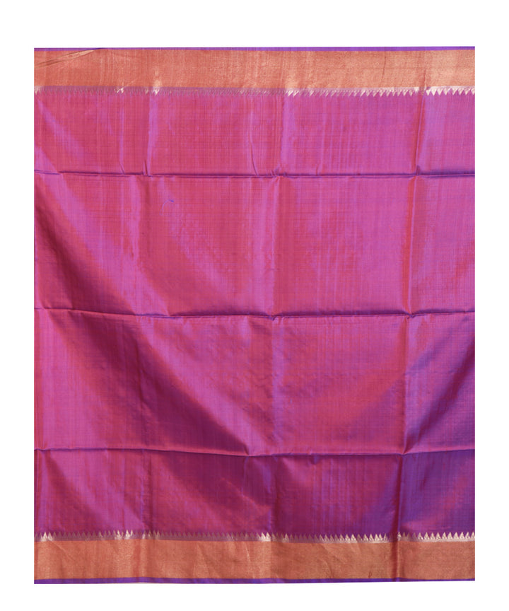 Navy blue silk handwoven silk saree