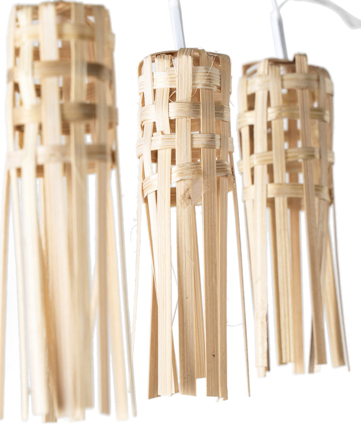 Offwhite frill handcrafted bamboo string light