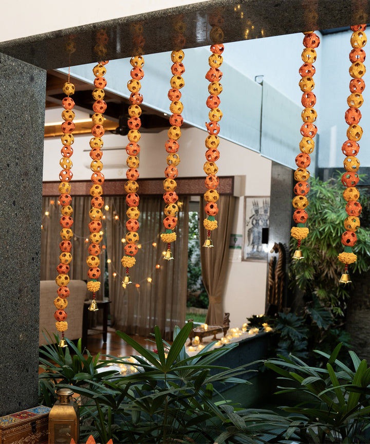 Bagh handcrafted bamboo door wall hanging - set of 2