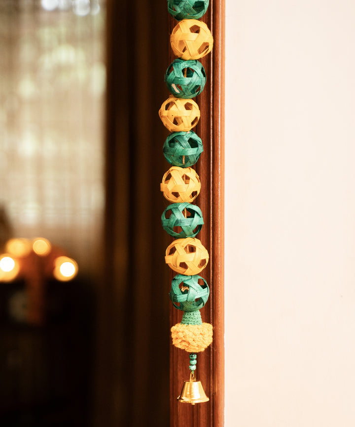 Bageecha handcrafted bamboo door wall hanging - set of 2