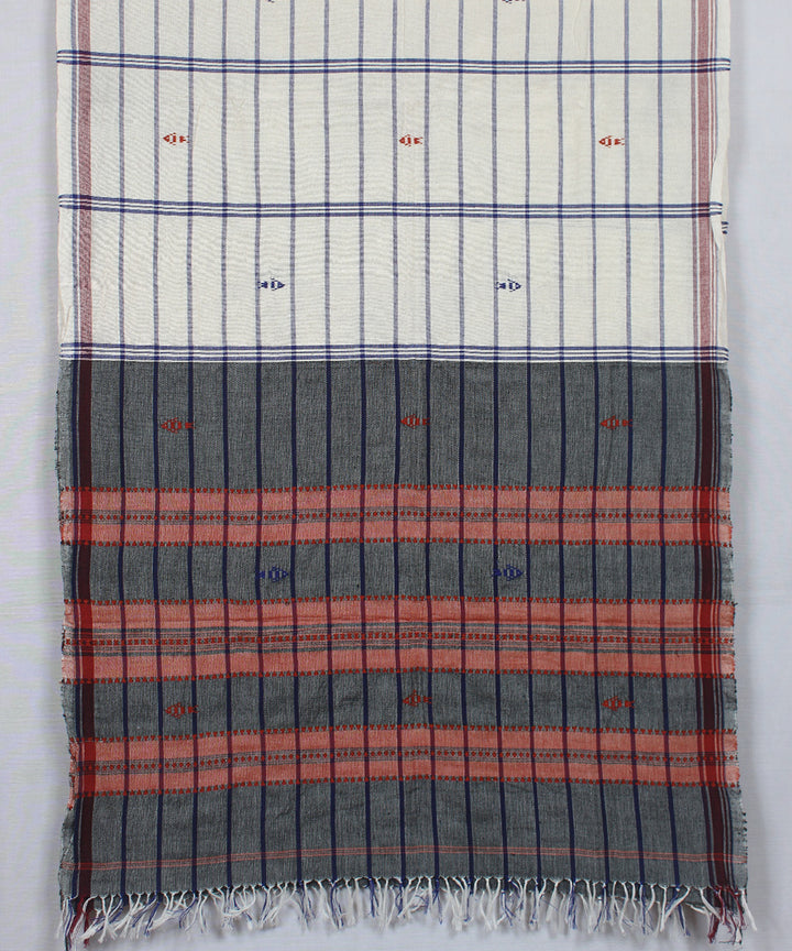 Offwhite handwoven kotpad cotton dupatta
