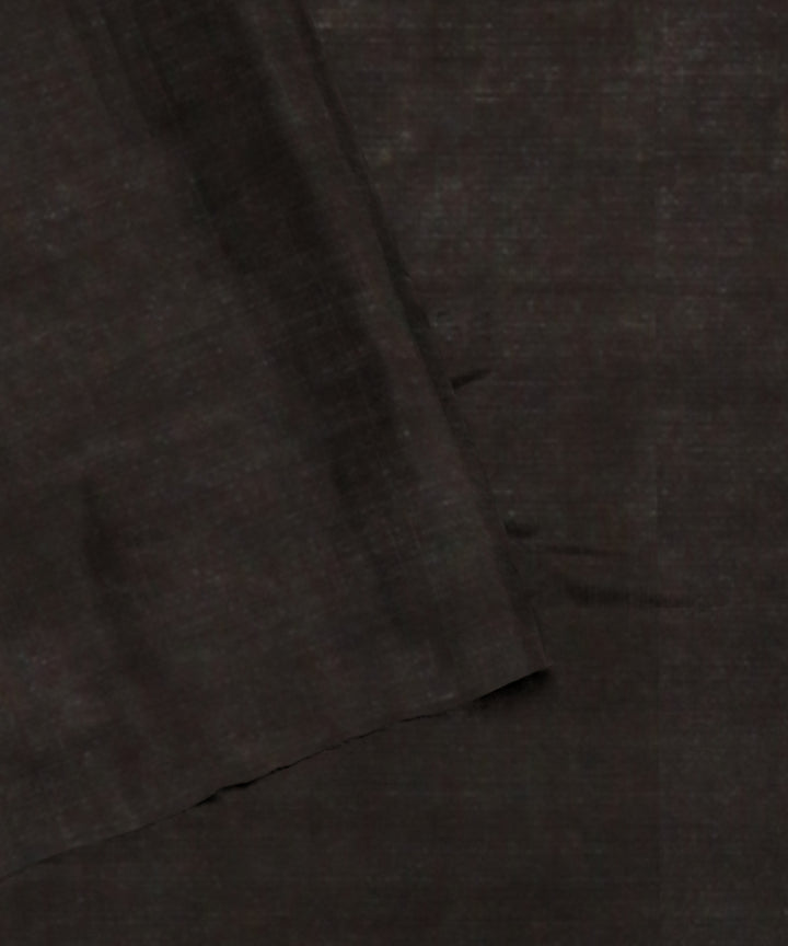 Sky blue black tussar silk handwoven gopalpur saree