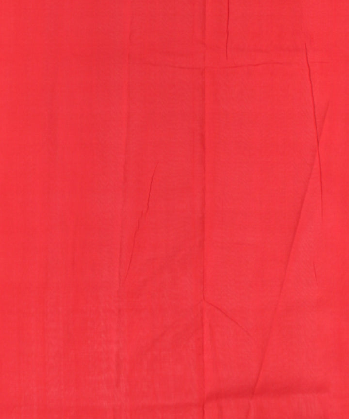 Black red teliarumal cotton handwoven pochampally ikat saree