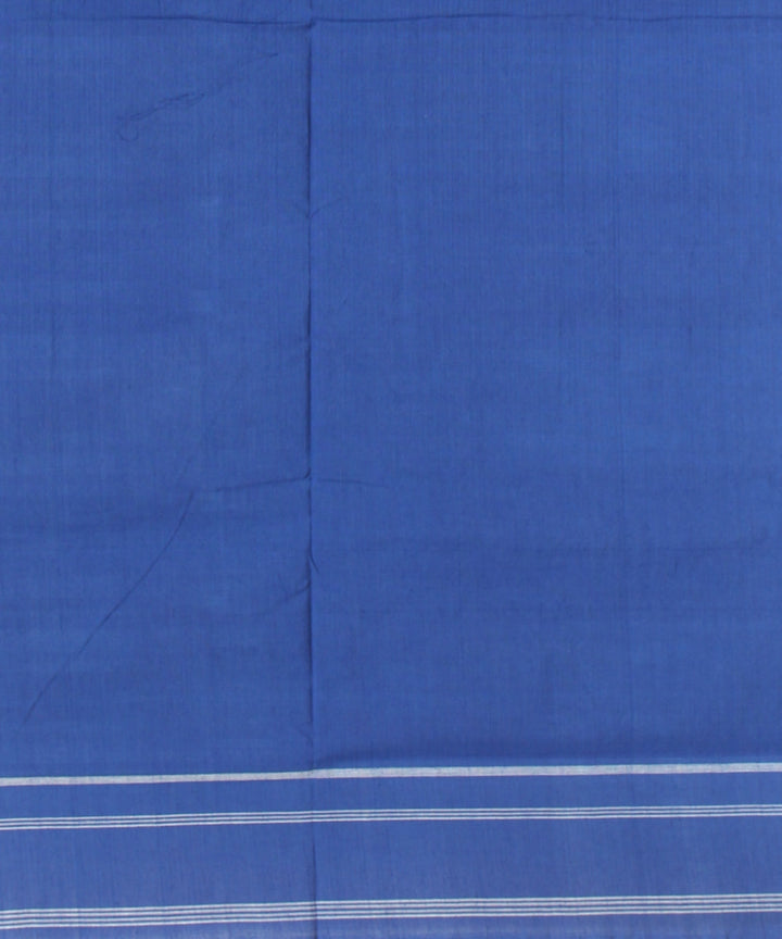 Multicolor red blue teliarumal cotton handwoven pochampally ikat saree