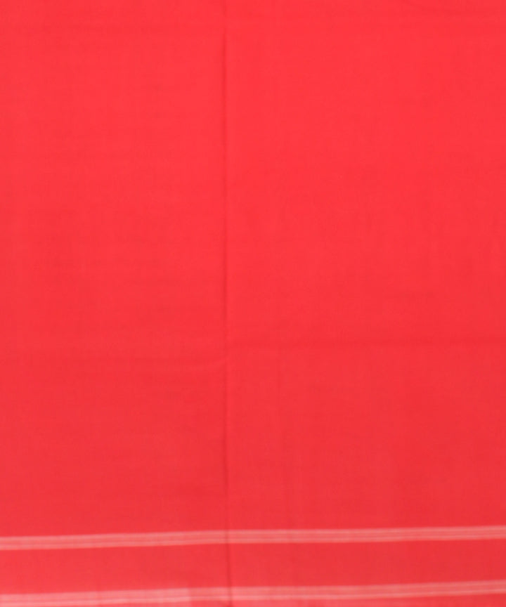 Navy blue red teliarumal handwoven cotton pochampally ikat saree