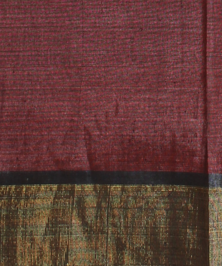 Peach tussar silk handloom chhattisgarh saree
